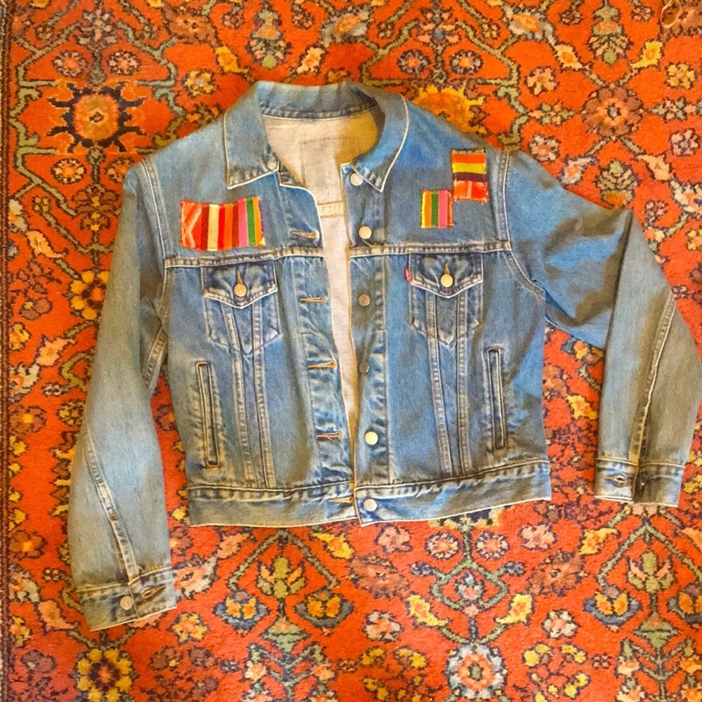 Levi’s Embroidered Jean Jacket, Size S/M